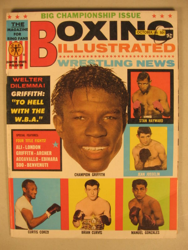 Boxing Illustrated & Wrestling News October 1966 Magazine PWcatalog