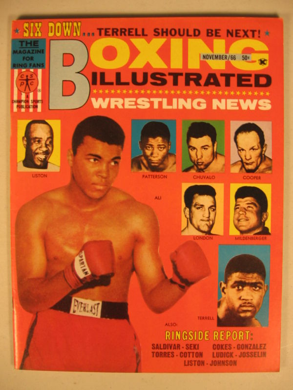 Boxing Illustrated & Wrestling News November 1966 Magazine PWcatalog