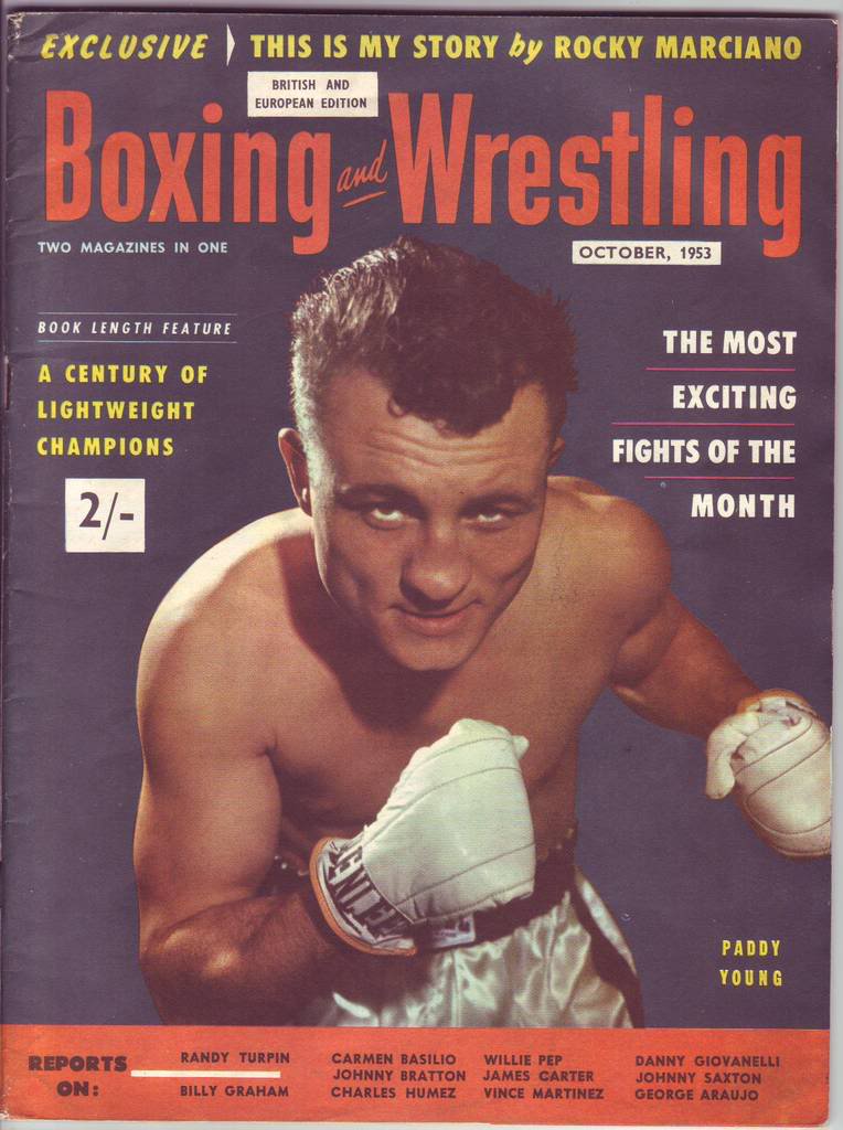 Boxing & Wrestling October 1953 Magazine PWcatalog