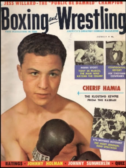 Boxing & Wrestling August 1956 Magazine PWcatalog