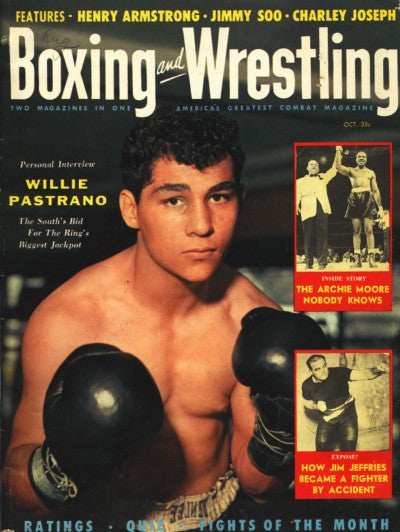 Boxing & Wrestling October 1956 Magazine PWcatalog