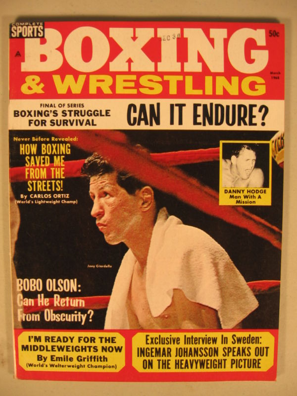 Boxing & Wrestling March 1960 Magazine PWcatalog