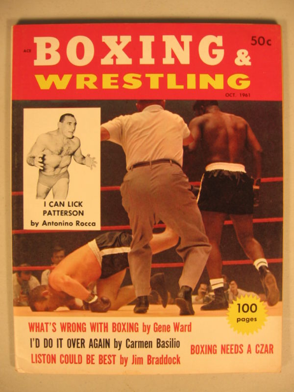 Boxing & Wrestling October 1961 Magazine PWcatalog