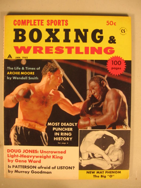 Boxing & Wrestling January 1962 Magazine PWcatalog