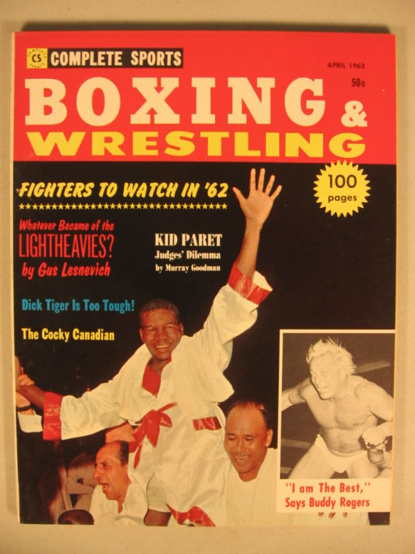 Boxing & Wrestling April 1962 Magazine PWcatalog