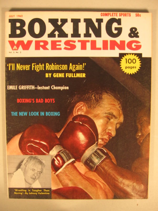 Boxing & Wrestling June 1962 Magazine PWcatalog