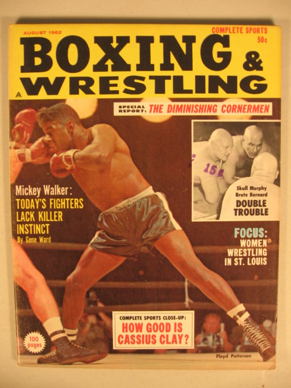 Boxing & Wrestling August 1962 Magazine PWcatalog