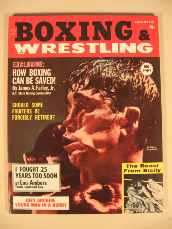 Boxing & Wrestling December 1962 Magazine PWcatalog