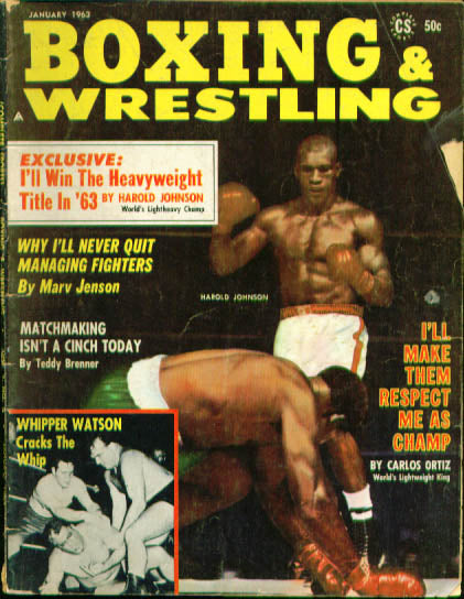 Boxing & Wrestling January 1963 Magazine PWcatalog