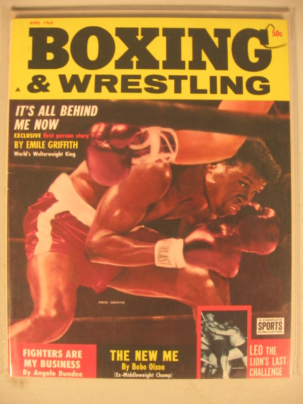 Boxing & Wrestling April 1963 Magazine PWcatalog