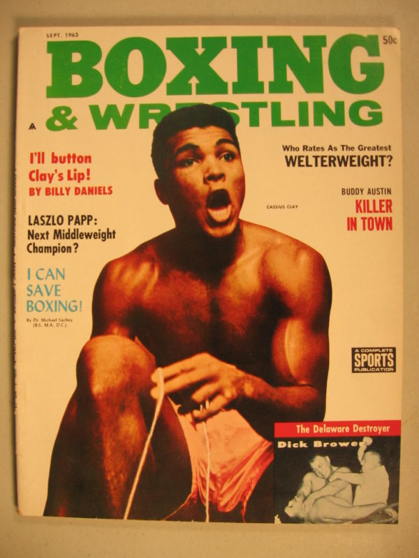 Boxing & Wrestling September 1963 Magazine PWcatalog