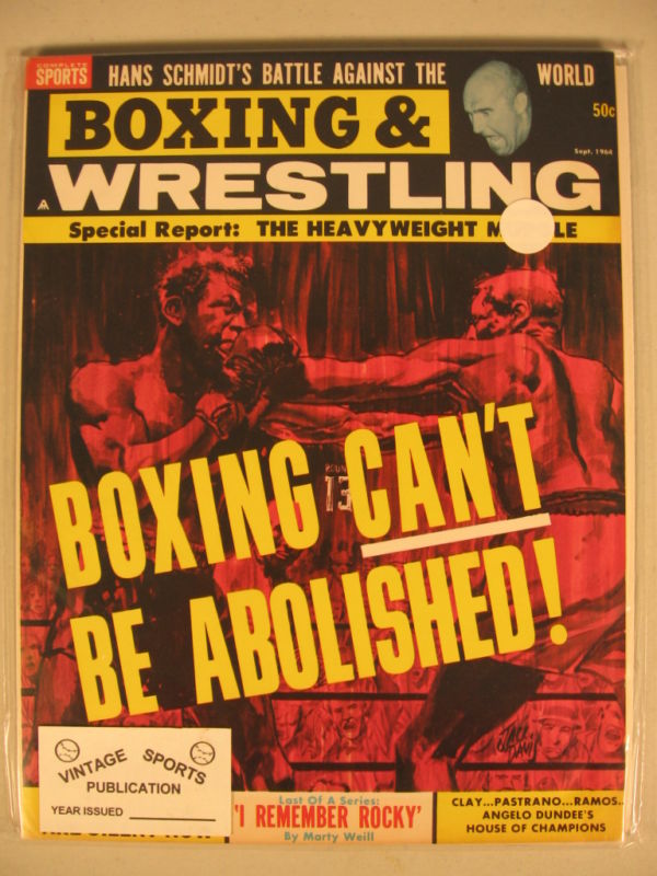 Boxing & Wrestling September 1964 Magazine PWcatalog