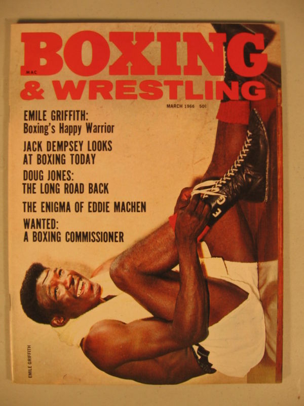 Boxing & Wrestling March 1966 Magazine PWcatalog