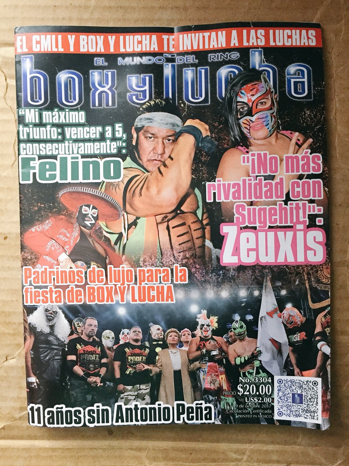 Box Y Lucha Volume 3304 Magazine PWcatalog