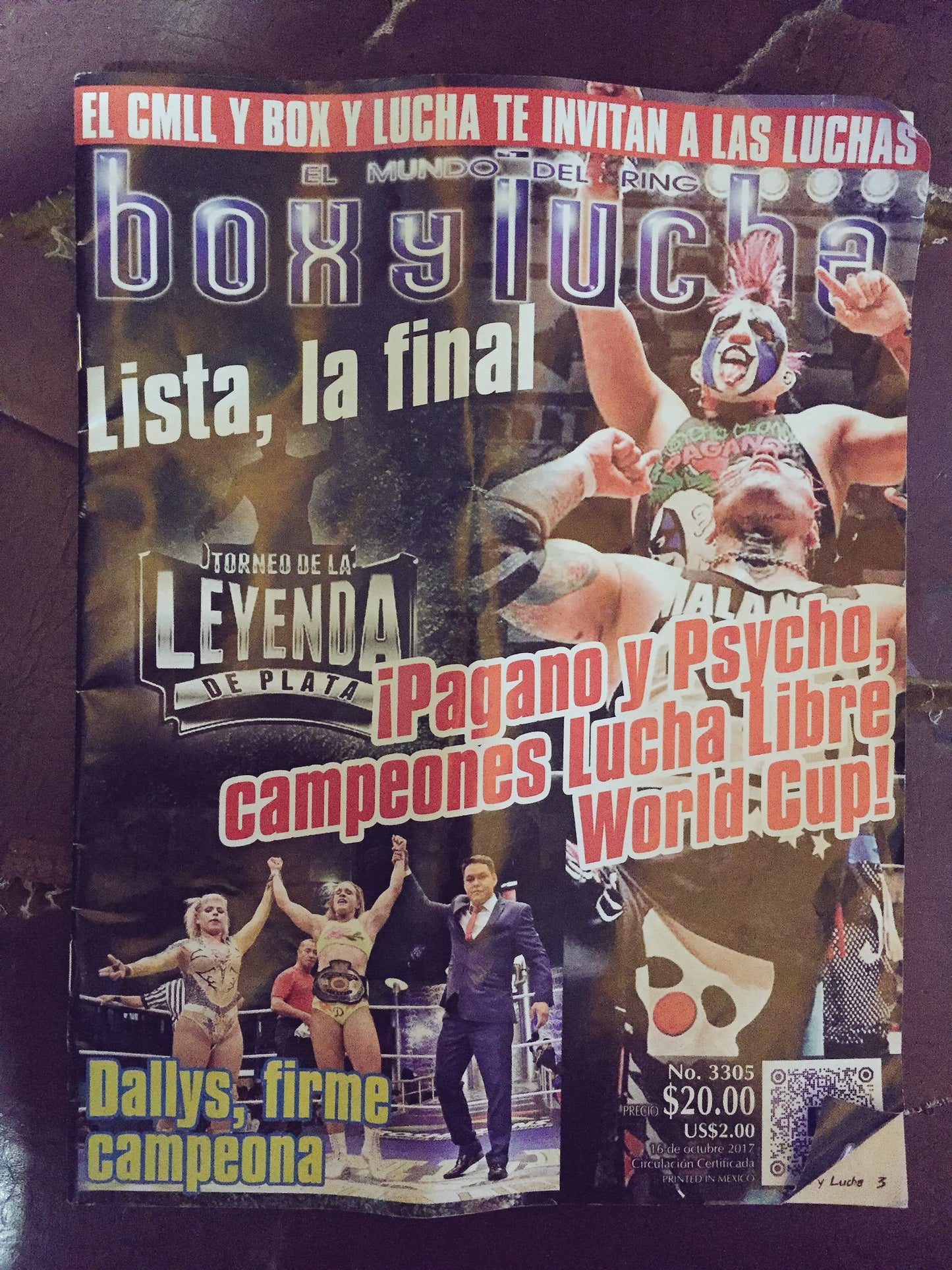 Box Y Lucha Volume 3305 Magazine PWcatalog