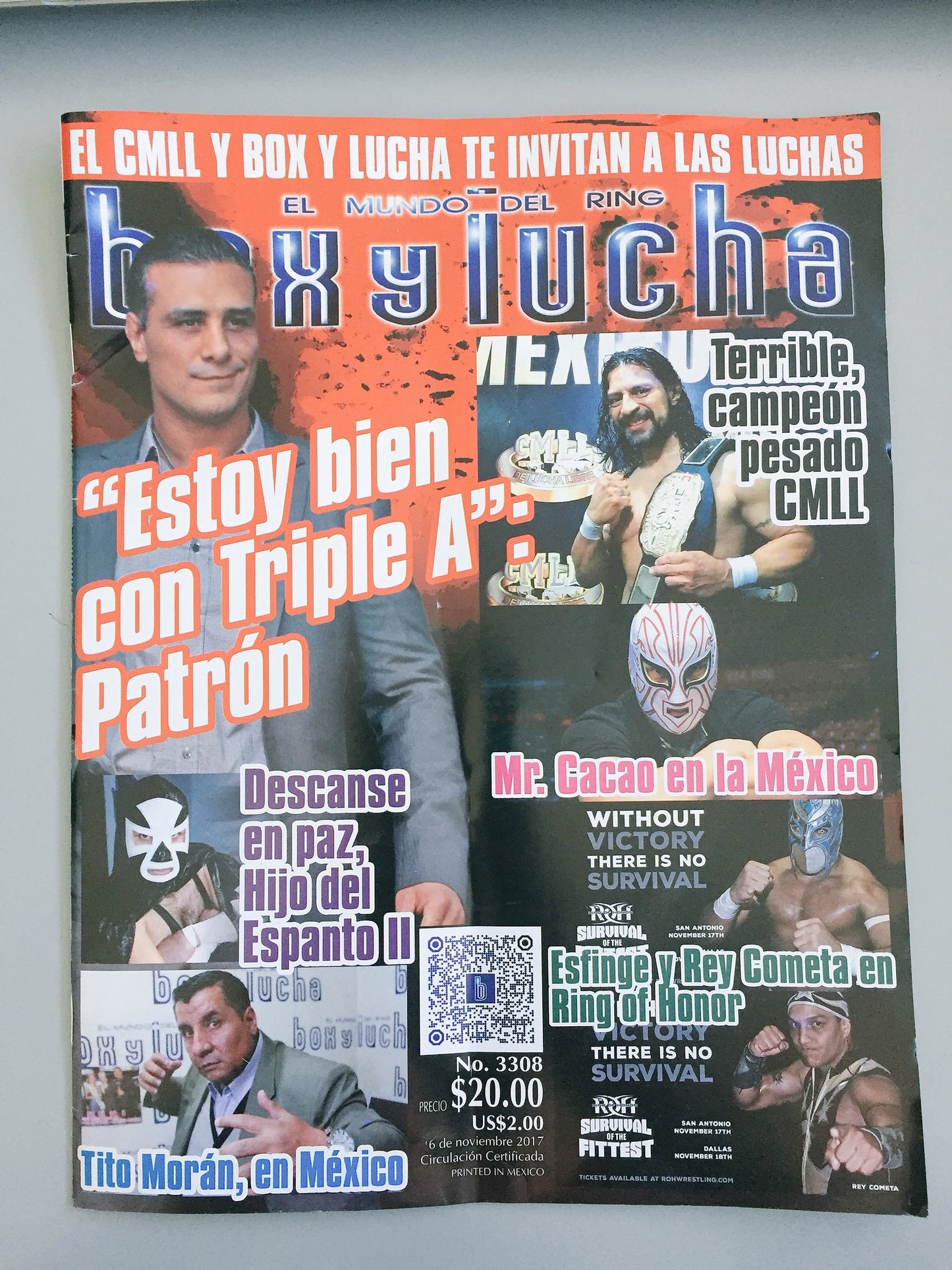 Box Y Lucha Volume 3308 Magazine PWcatalog