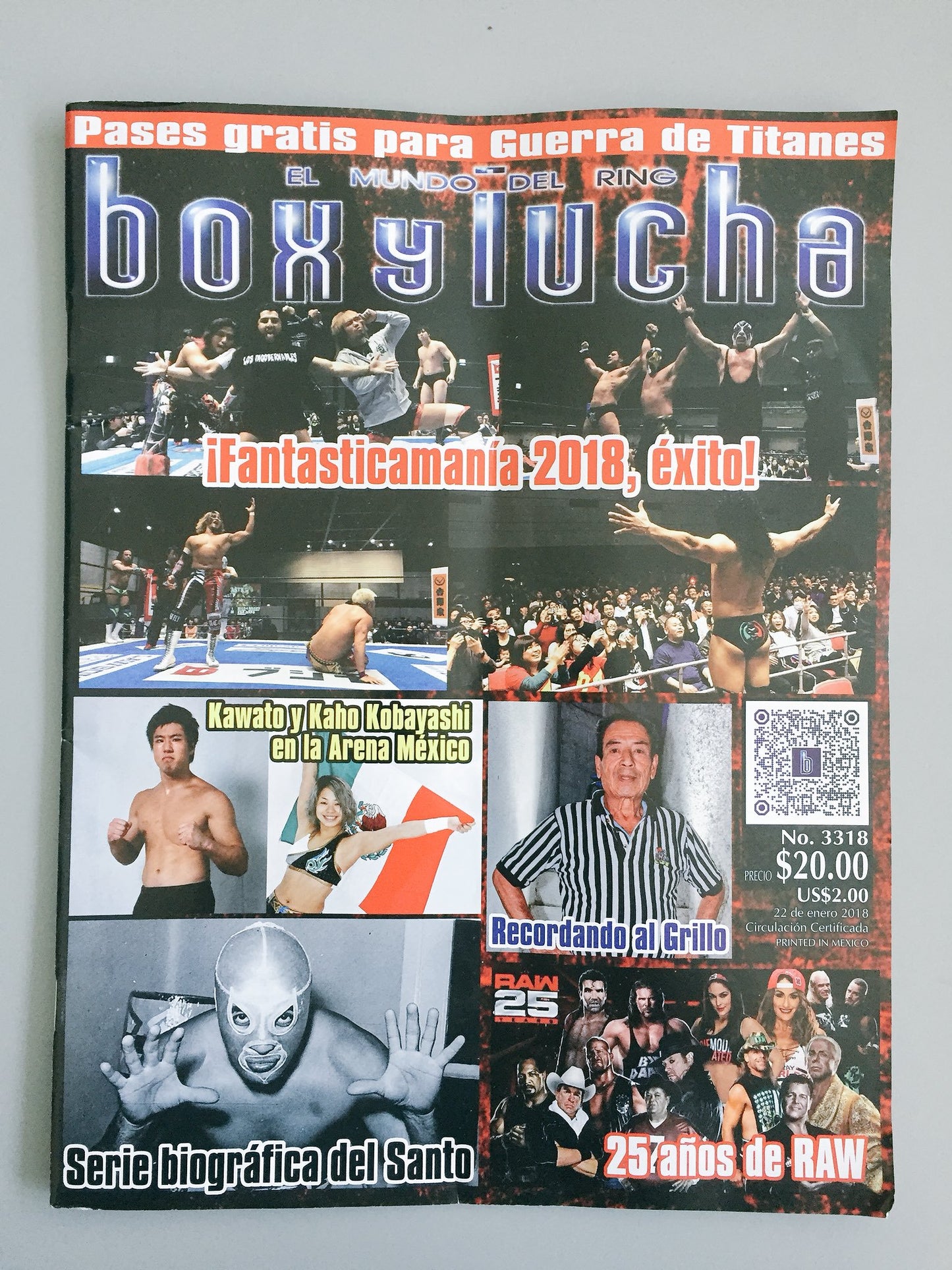 Box Y Lucha Volume 3318 Magazine PWcatalog