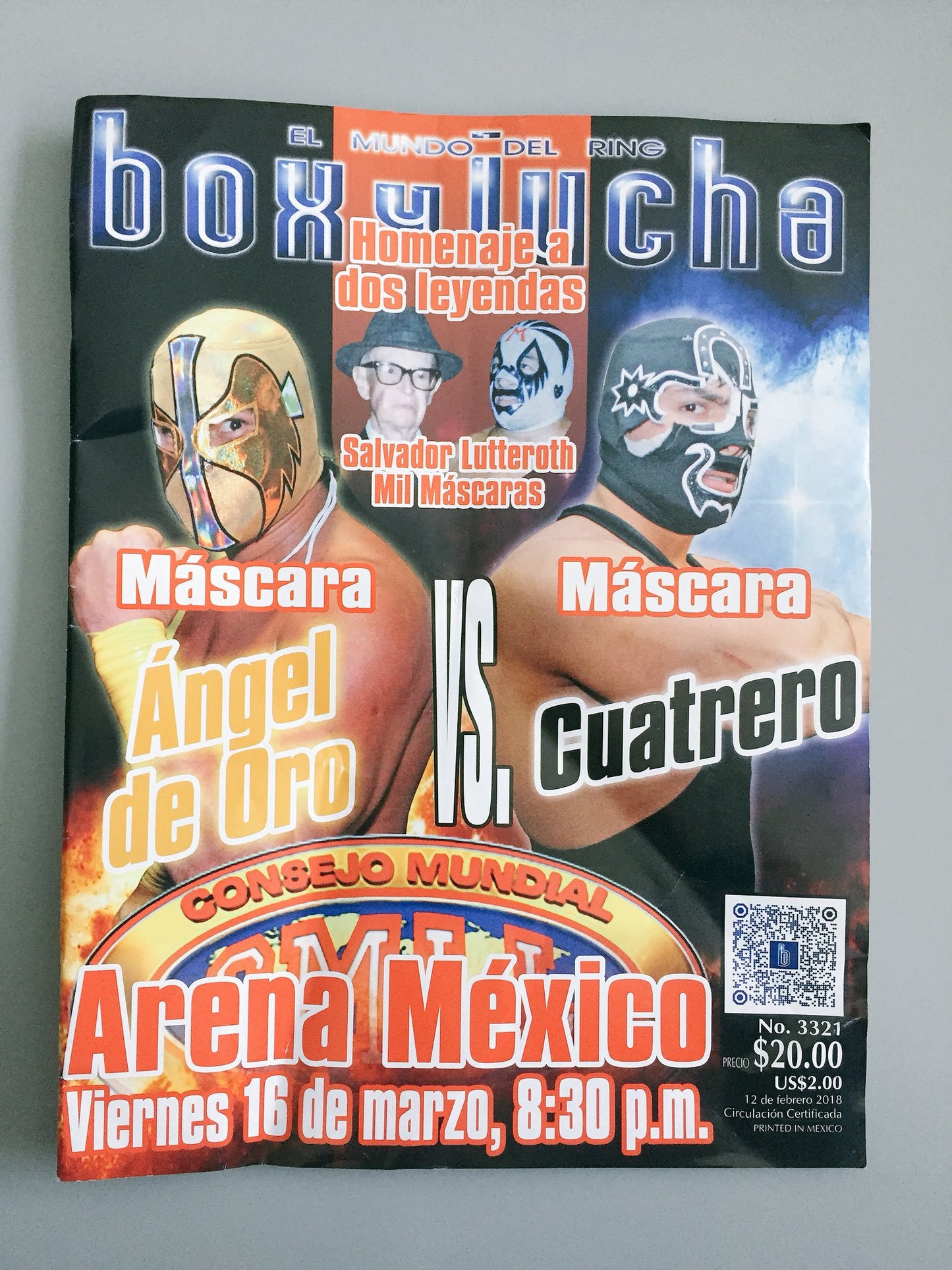 Box Y Lucha Volume 3321 Magazine PWcatalog