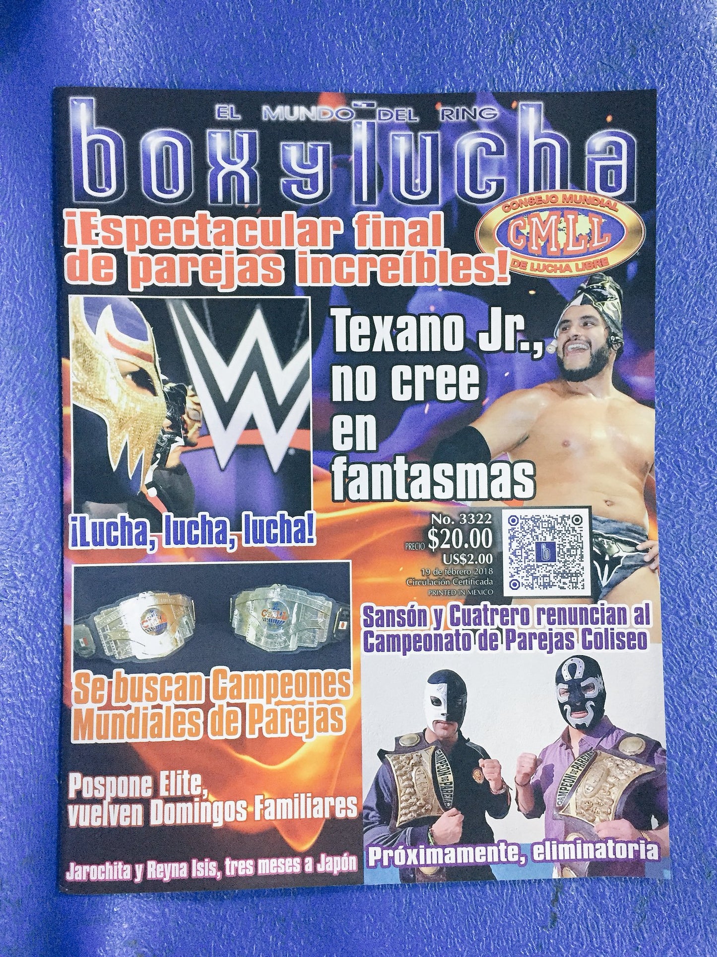 Box Y Lucha Volume 3322 Magazine PWcatalog