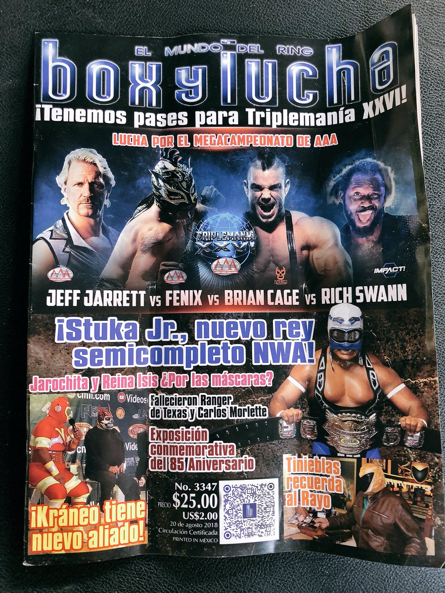 Box Y Lucha Volume 3347 Magazine PWcatalog