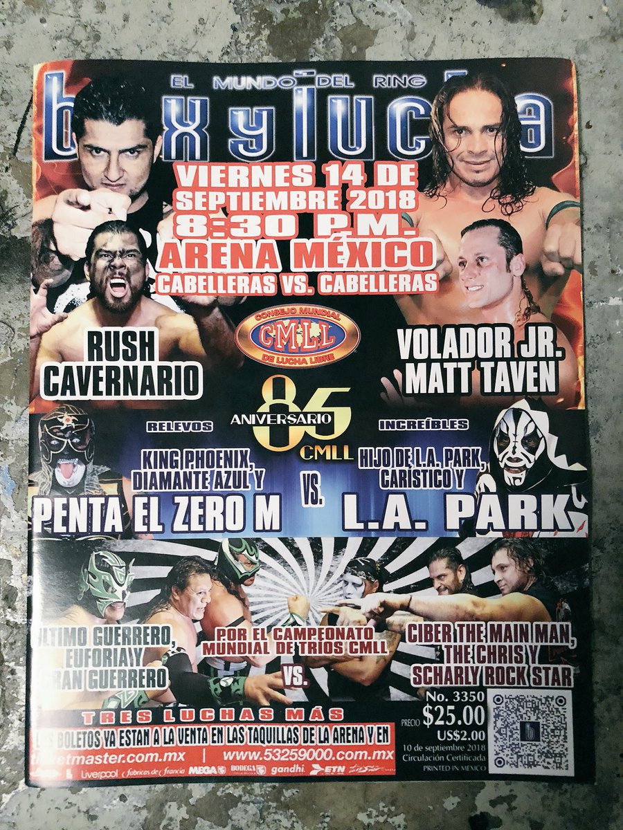 Box Y Lucha Volume 3350 Magazine PWcatalog