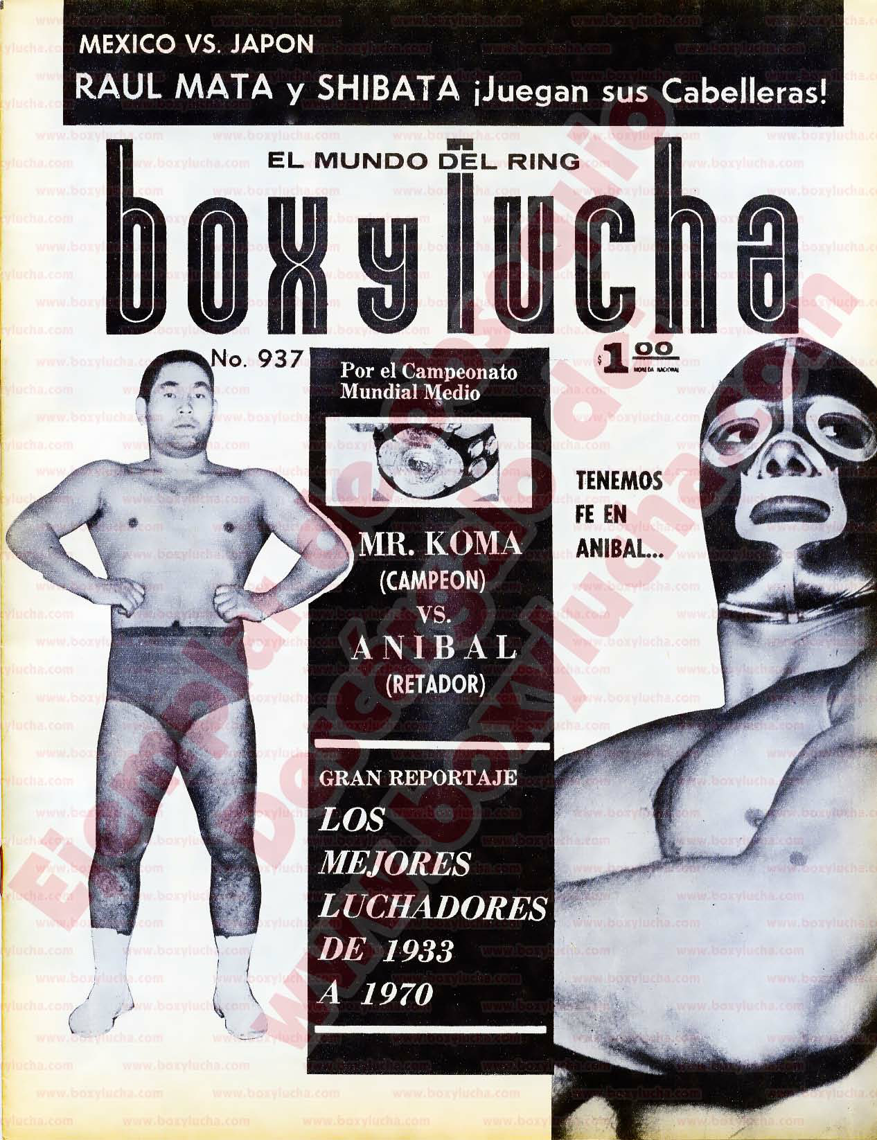 Box Y Lucha Volume 937 Magazine PWcatalog