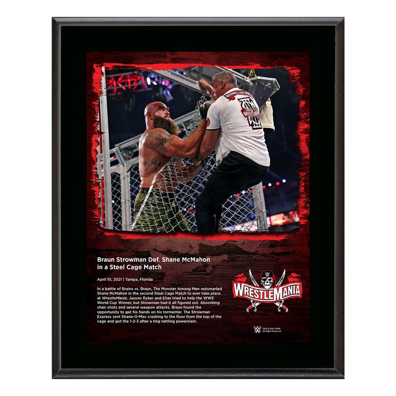 Braun Strowman WrestleMania 37 10x13 Commemorative Plaque Pwcatalog