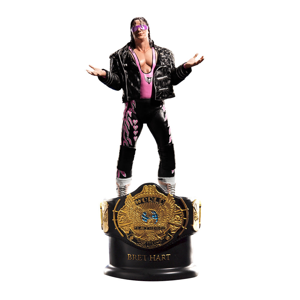 Bret Hart Championship Title Collection Statue Pwcatalog