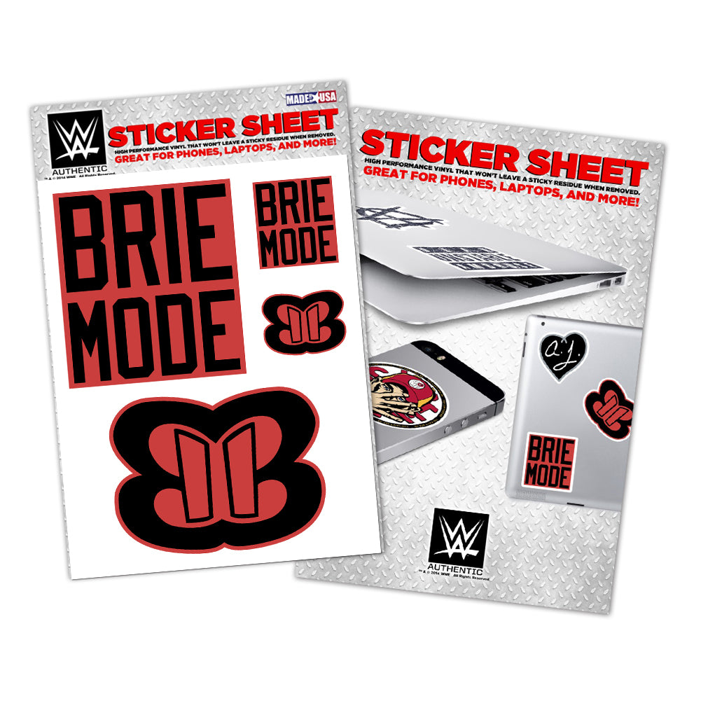 Brie Bella Vinyl Sticker Sheet Pwcatalog