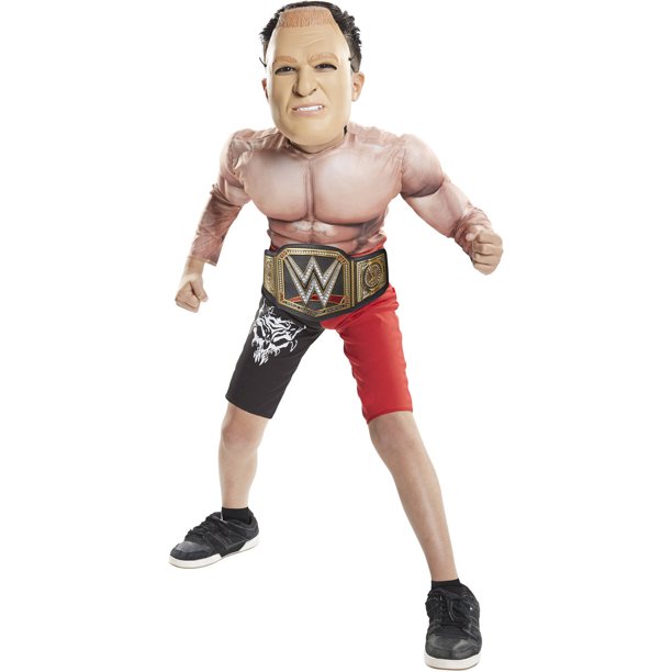 WWE Brock Lesnar costume with heavyweight championship title PWcatalog