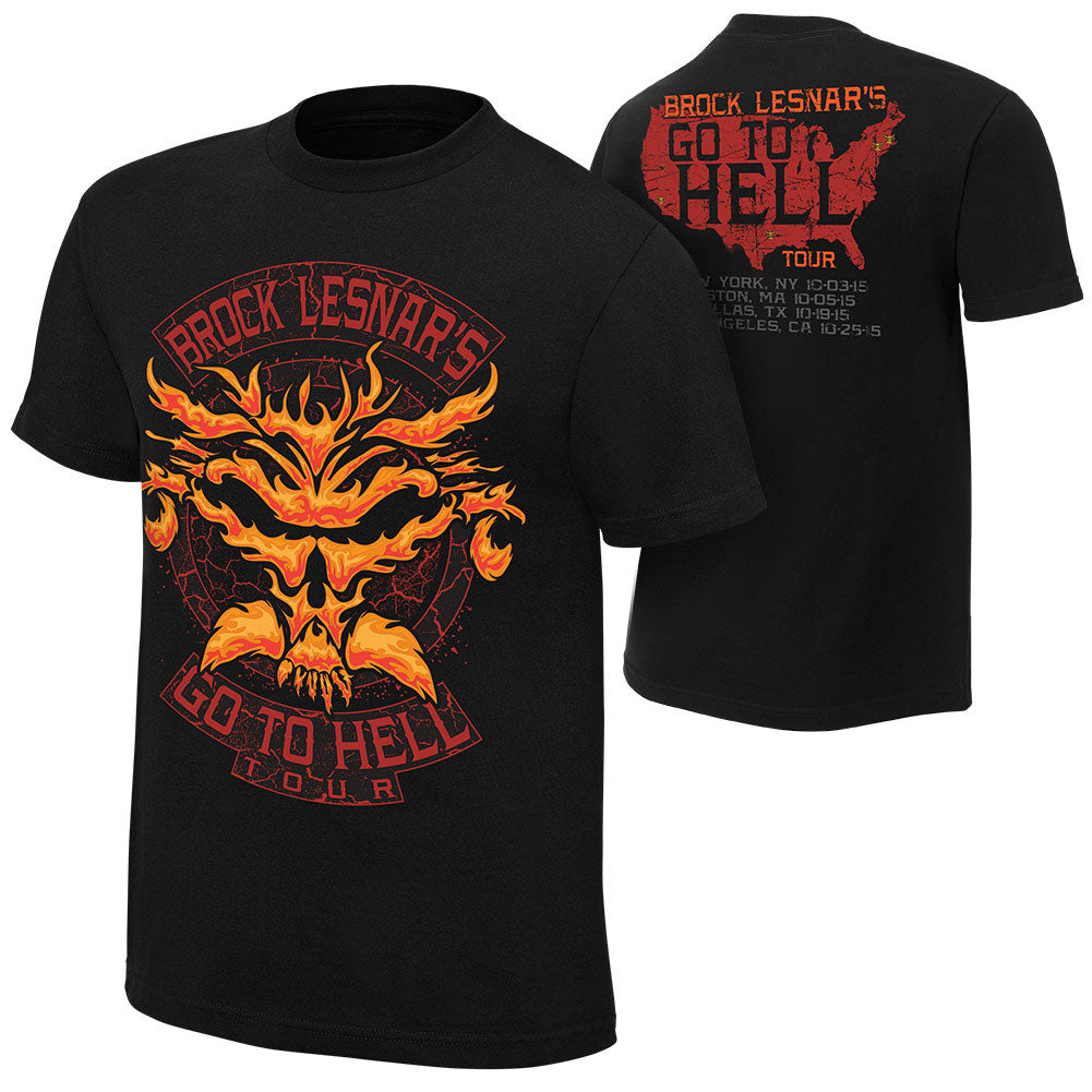 Brock Lesnar Go To Hell Tour Event T-Shirt Pwcatalog
