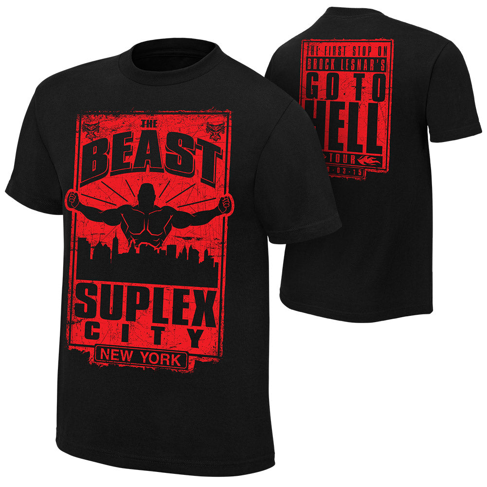 Brock Lesnar Go To Hell Tour NYC Event T-Shirt Pwcatalog