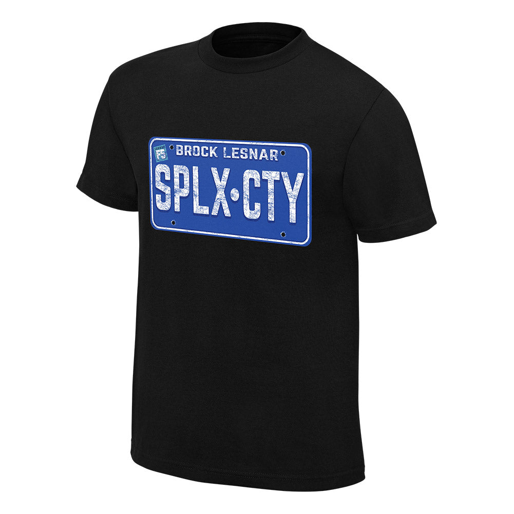 Brock Lesnar Suplex City License Plate T-Shirt Pwcatalog