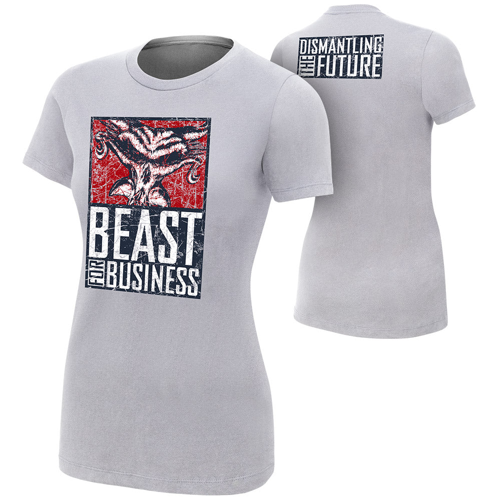 Brock Lesnar & Paul Heyman Beast For Business Women's Authentic T-Shirt Pwcatalog
