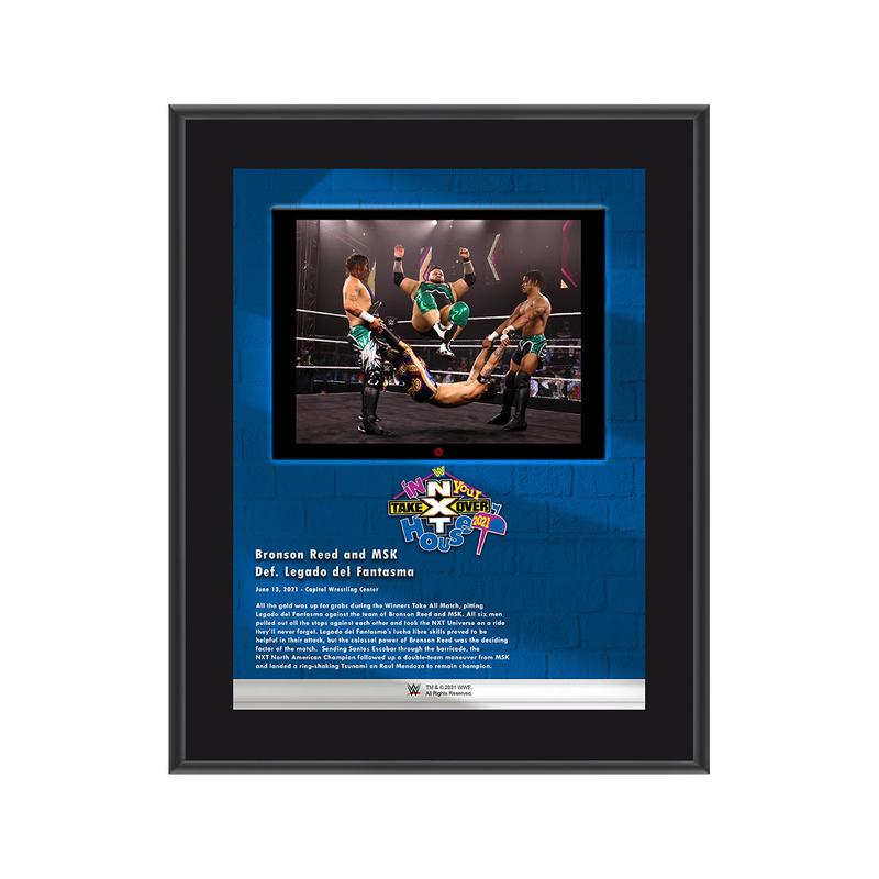 Bronson Reed & MSK NXT TakeOver In Your House 2021 10x13 Commemorative Plaque Pwcatalog