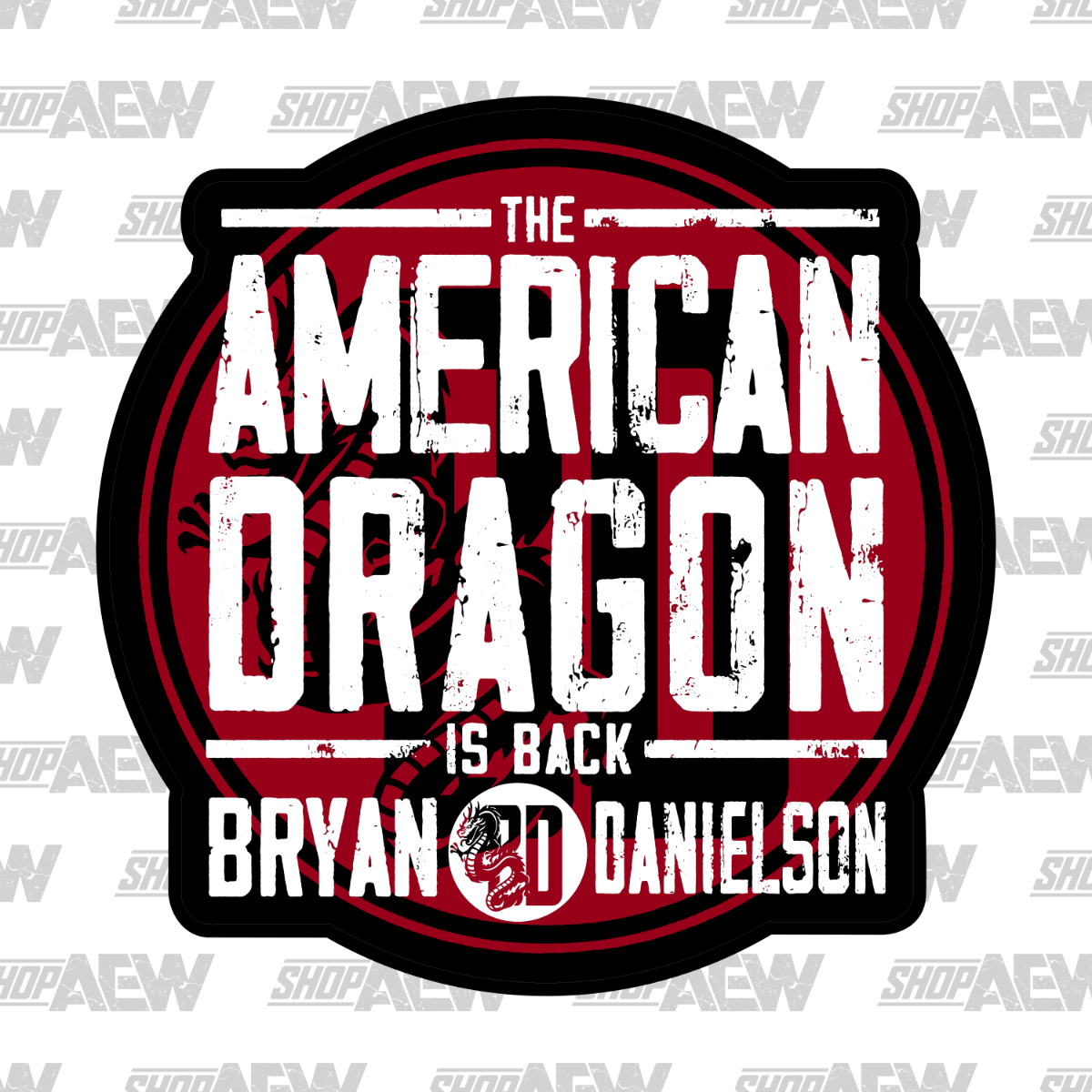 Bryan Danielson The American Dragon is Back Sticker Pwcatalog