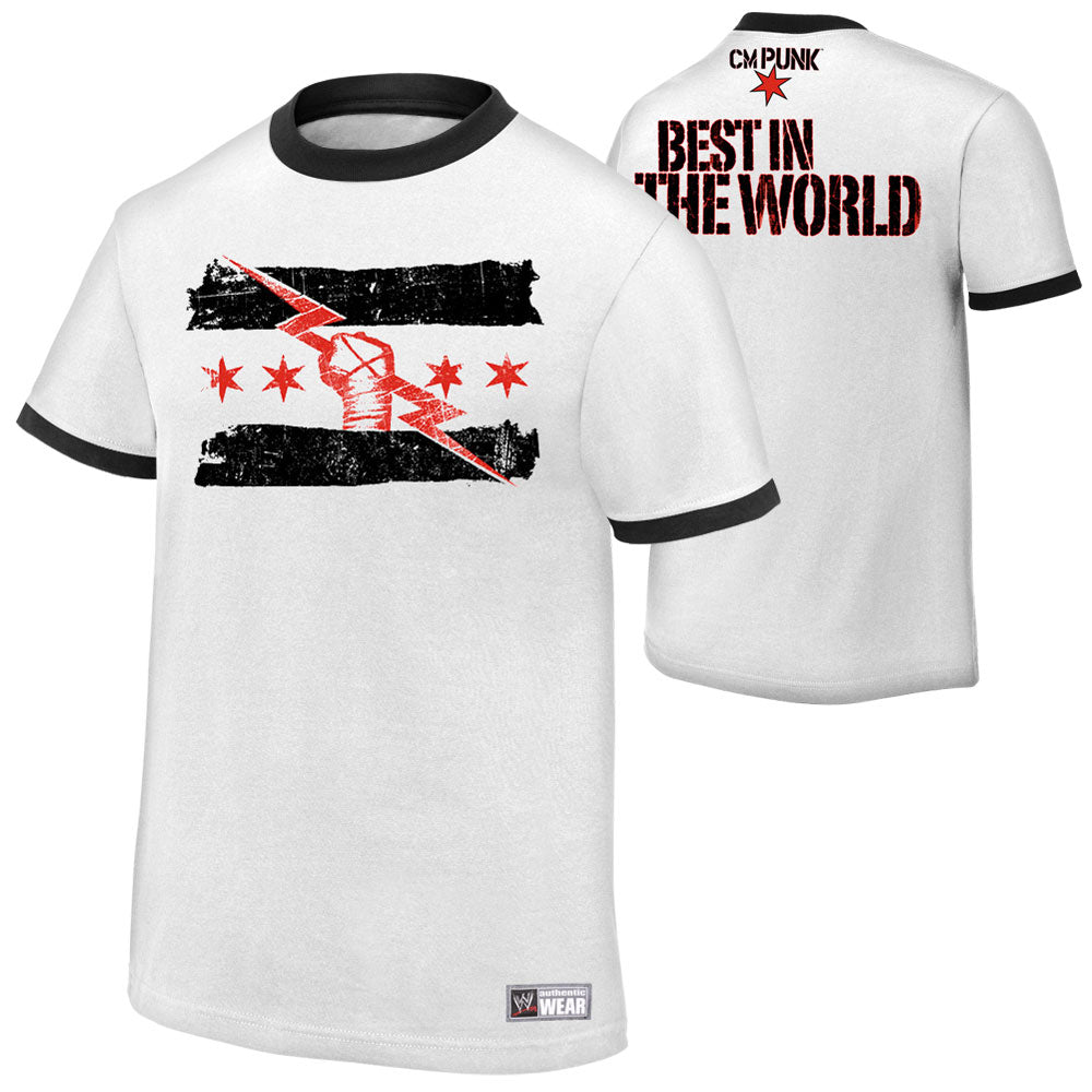 CM Punk Best in the World White T-Shirt Pwcatalog