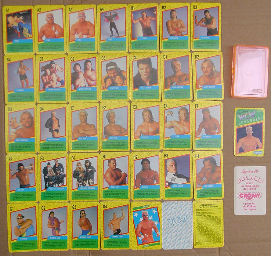 WCW 1991 playing cards Spanish PWcatalog