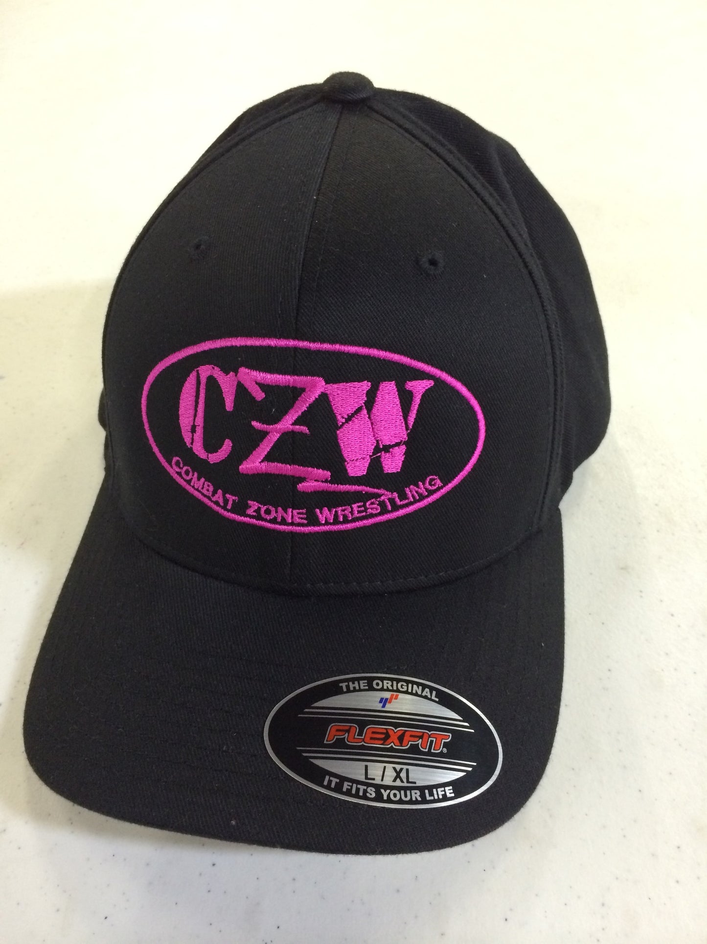 CZW Pink Stitch Flex Fit Hat Pwcatalog