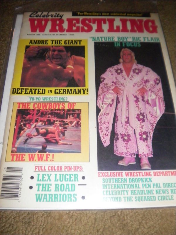 Celebrity Wrestling August 1988 Magazine PWcatalog