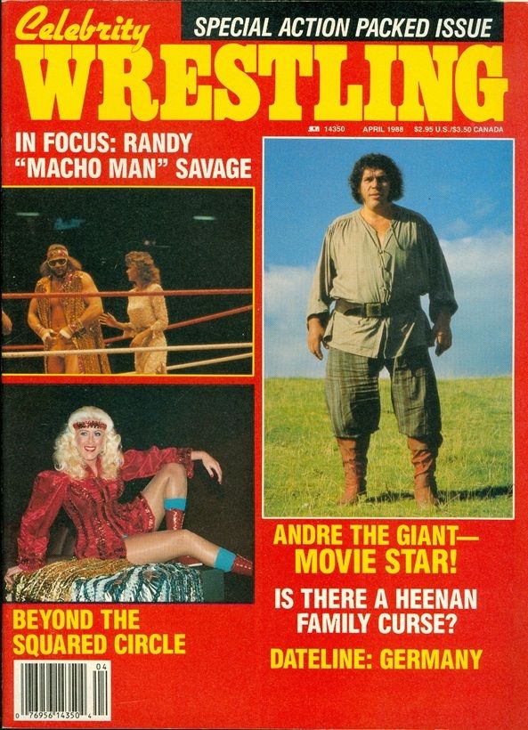 Celebrity Wrestling April 1988 Magazine PWcatalog