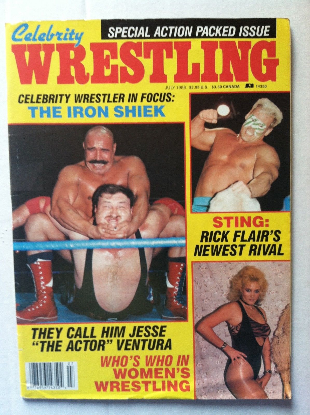 Celebrity Wrestling July 1988 Magazine PWcatalog