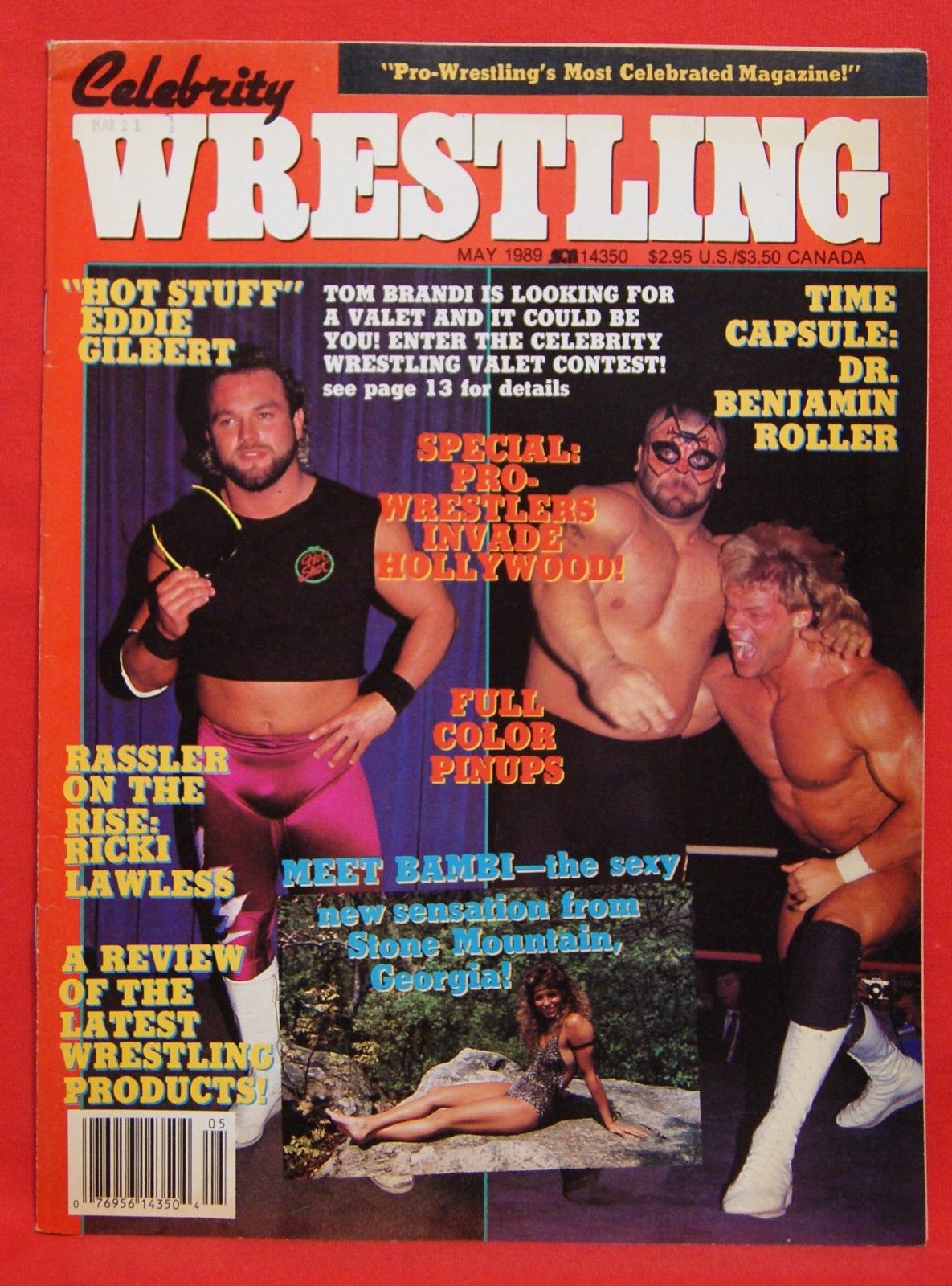 Celebrity Wrestling May 1989 Magazine PWcatalog