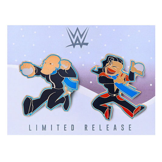 Cesaro & Nakamura Snowball Fight Limited Edition Pin Set Pwcatalog