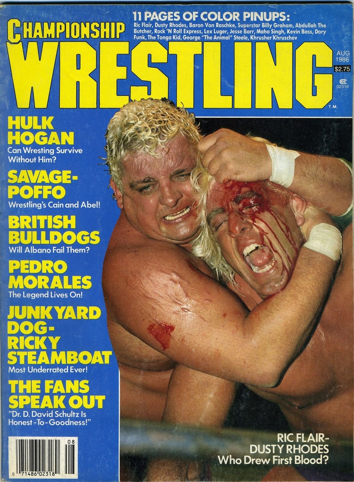 Championship Wrestling August 1986 Magazine PWcatalog