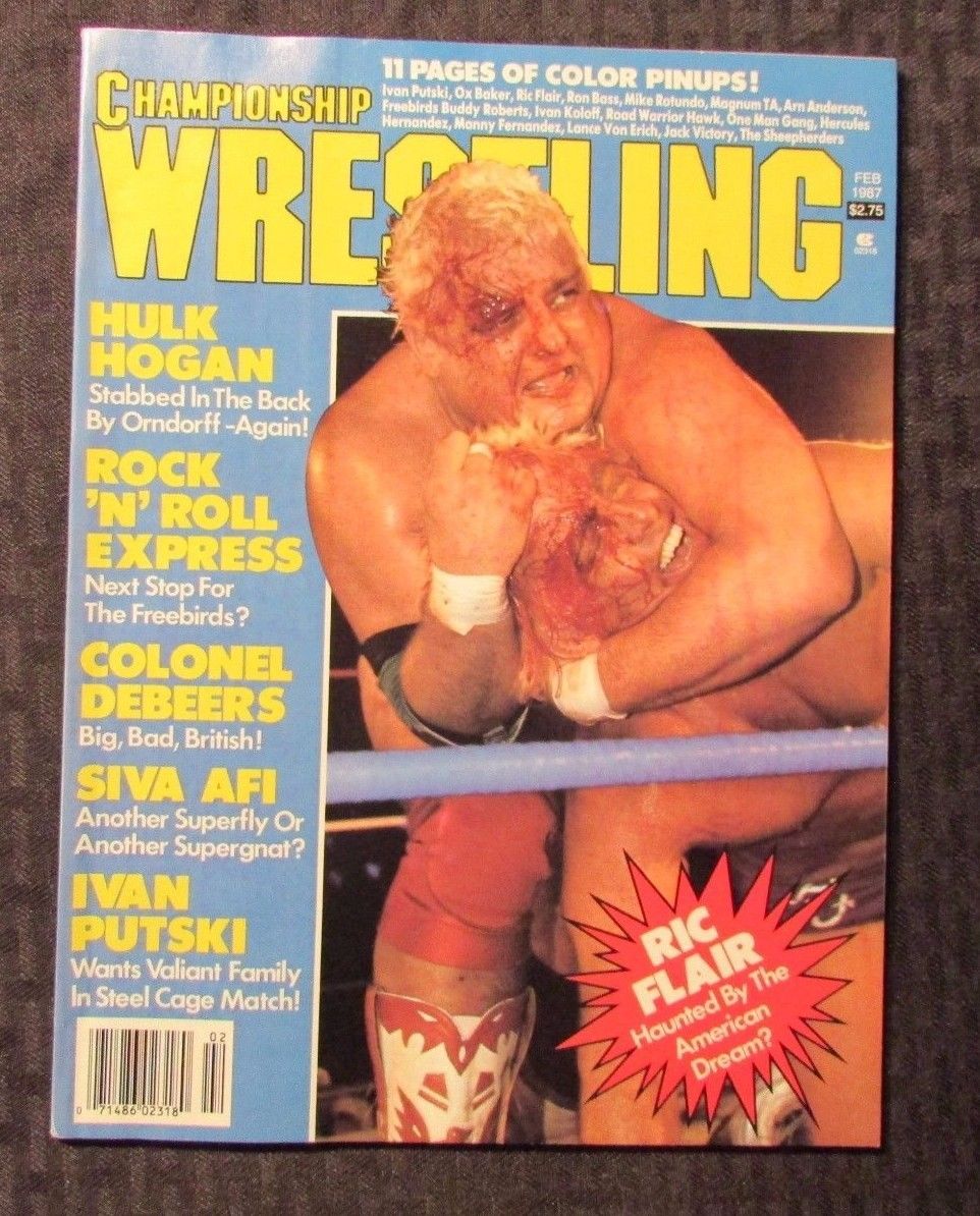 Championship Wrestling February 1987 Magazine PWcatalog