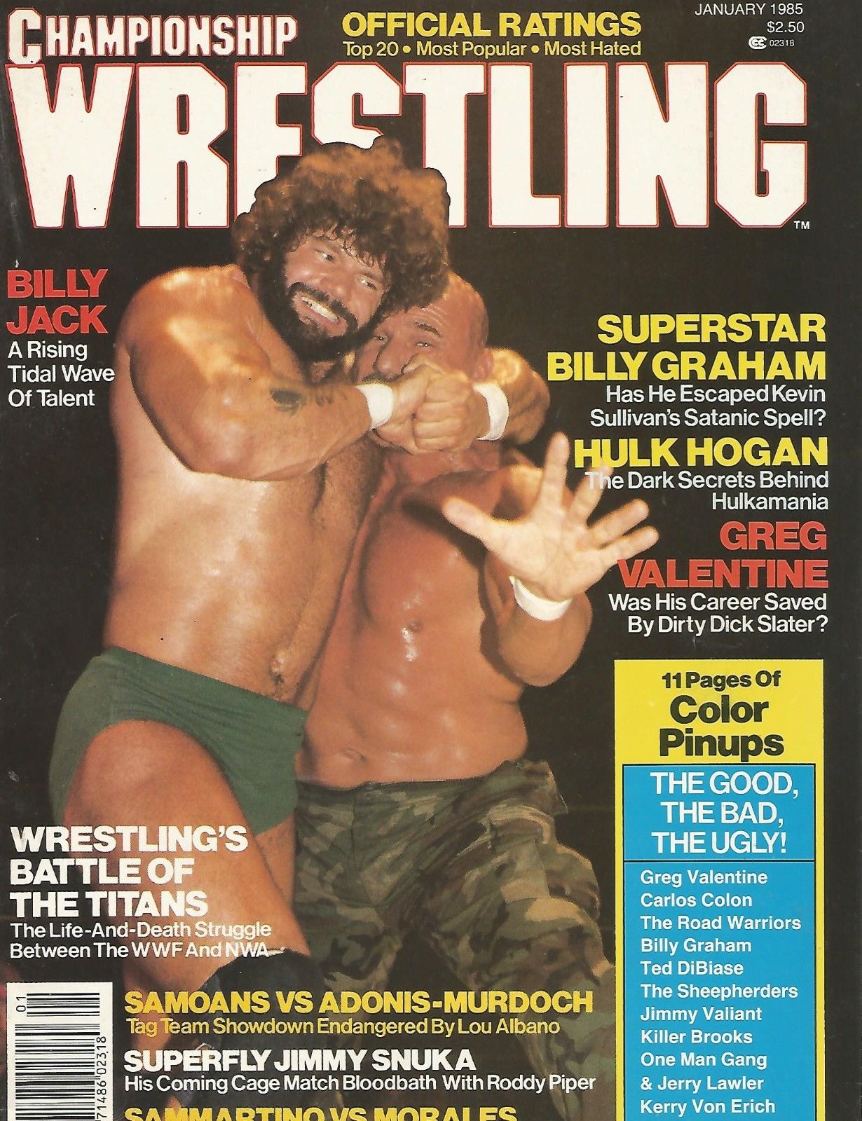 Championship Wrestling January 1985 Magazine PWcatalog