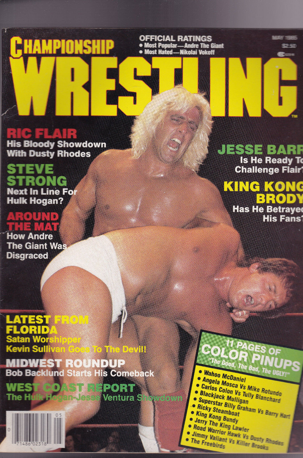Championship Wrestling May 1985 Magazine PWcatalog