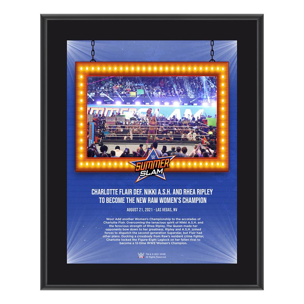 Charlotte Flair SummerSlam 2021 10x13 Commemorative Plaque Pwcatalog