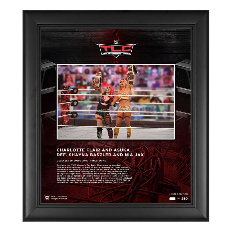 Charlotte Flair & Asuka TLC 2020 15 x 17 Commemorative Plaque Pwcatalog